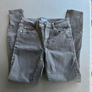 Gap Denim Jeggings Womens‎ 4/27 Long 44 Black Wash Universal Jeans Button Zip